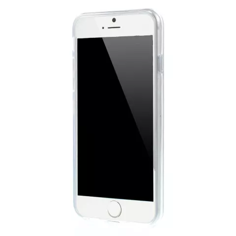 Coque en TPU floral noir et blanc la coque compatible avec iPhone 6 6s
