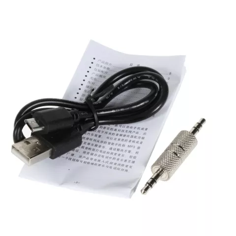 R&eacute;cepteur de musique mains libres Bluetooth sans fil AUX, kit de voiture mains libres, r&eacute;cepteur audio