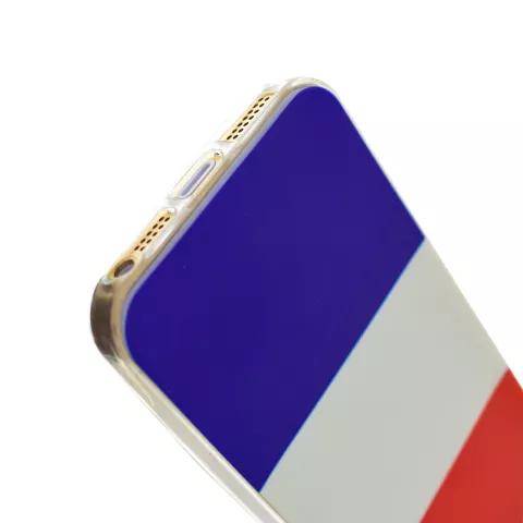 Coque en TPU drapeau n&eacute;erlandais rouge blanc bleu compatible avec iPhone 5 5s SE 2016