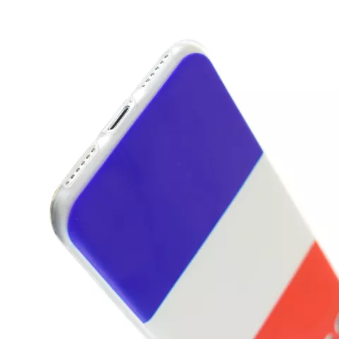 Coque en TPU compatible avec iPhone 7, 8, SE 2020, SE 2022, drapeau n&eacute;erlandais, rouge, blanc, bleu