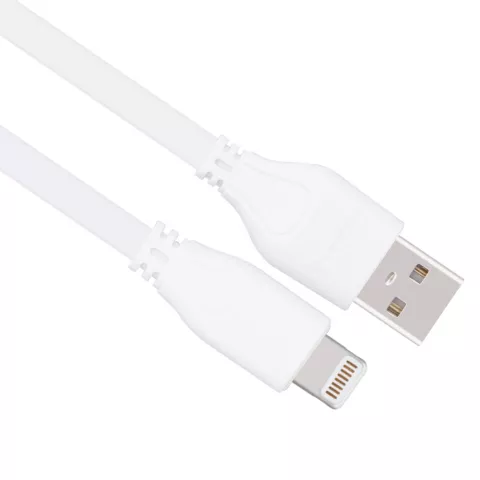 MOMAX MFi Lightning Cable 1 m&egrave;tre - C&acirc;ble de charge blanc