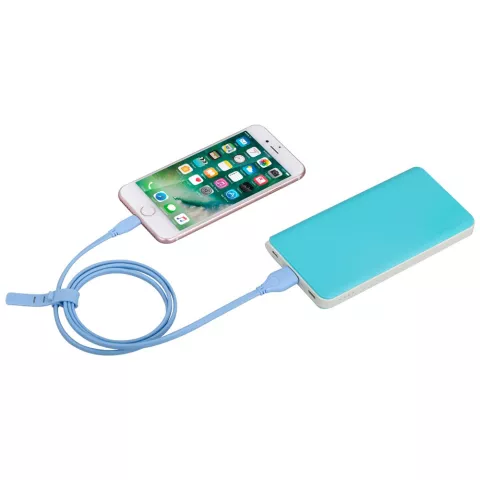 MOMAX MFi Lightning Cable 1 m&egrave;tre - C&acirc;ble de charge bleu