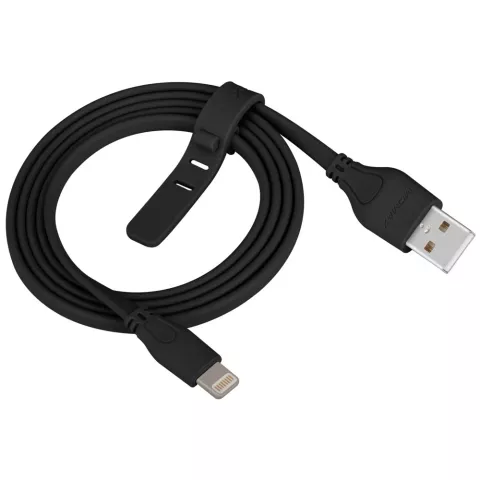 C&acirc;ble USB MOMAX MFi Lightning 1 m&egrave;tre - C&acirc;ble de chargement noir