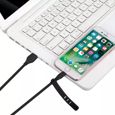 C&acirc;ble USB MOMAX MFi Lightning 1 m&egrave;tre - C&acirc;ble de chargement noir