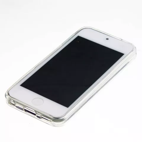 Coque transparente compatible avec iPod Touch 5 6 7, coque mobile &agrave; paillettes dor&eacute;es