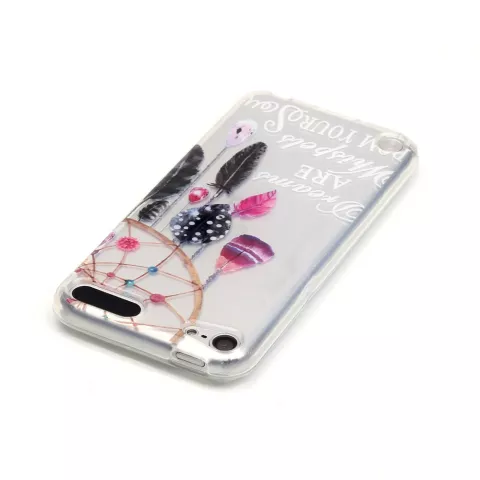 Coque transparente attrape-r&ecirc;ves violet rose compatible avec iPod Touch 5 6 7