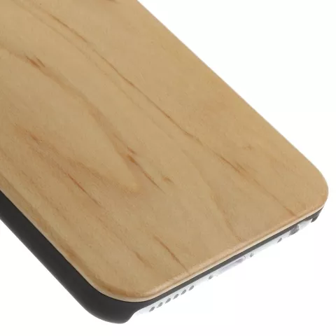 Coque rigide en bois de cerisier pour iPhone 6 6s Housse en bois v&eacute;ritable