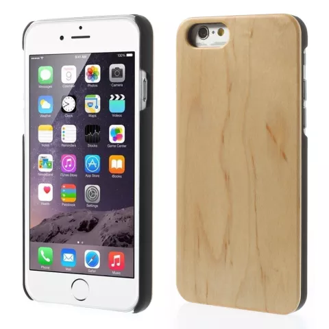 Coque rigide en bois de cerisier pour iPhone 6 6s Housse en bois v&eacute;ritable