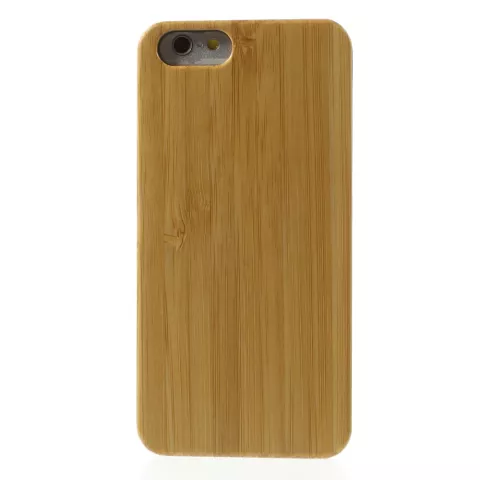 Coque rigide en bois de bambou compatible avec iPhone 6 6s, coque en bois v&eacute;ritable