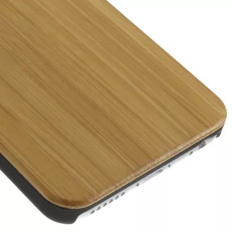 Coque rigide en bois de bambou compatible avec iPhone 6 6s, coque en bois v&eacute;ritable