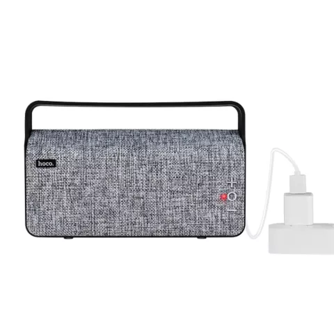 Hoco BS10 Bluetooth Speaker Fabric Grey - Haut-parleur sans fil gris