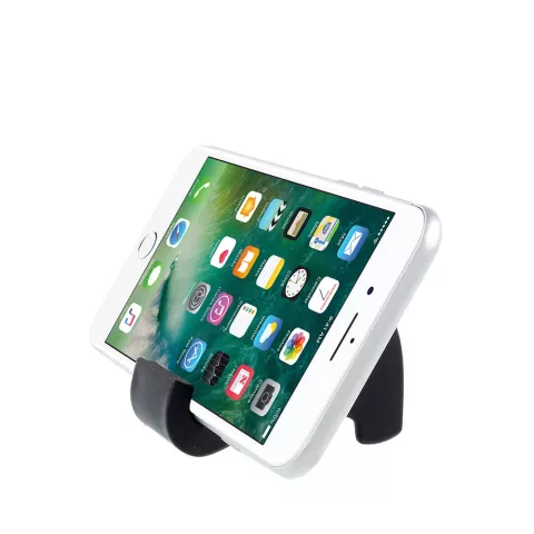 Support de t&eacute;l&eacute;phone portable &eacute;l&eacute;phant noir coffre standard compatible avec iPhone universel