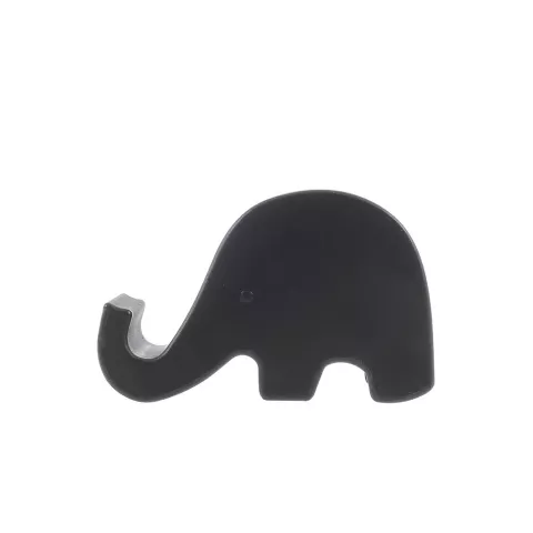Support de t&eacute;l&eacute;phone portable &eacute;l&eacute;phant noir coffre standard compatible avec iPhone universel