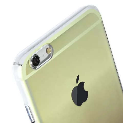 Coque Baseus Glaze Transparent Gradient la coque compatible avec iPhone 6 6s - Jaune Rose Transparent