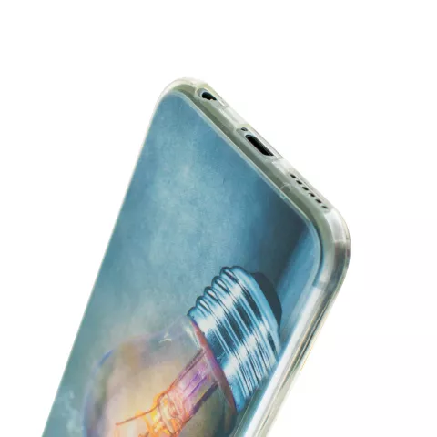 Coque en TPU incandescente pour iPhone 6 6s - &Eacute;tui pour ampoule industrielle