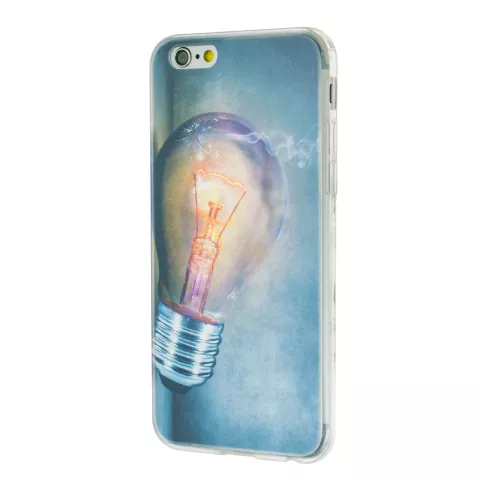 Coque en TPU incandescente pour iPhone 6 6s - &Eacute;tui pour ampoule industrielle