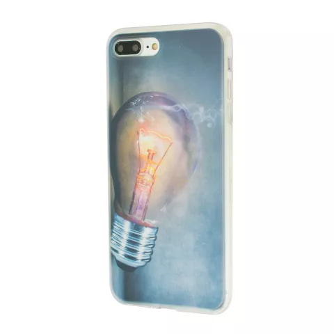 Ampoule la coque en TPU compatible avec iPhone 7 Plus 8 Plus - Coque pour ampoule industrielle