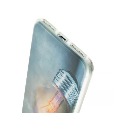Ampoule la coque en TPU compatible avec iPhone 7 Plus 8 Plus - Coque pour ampoule industrielle