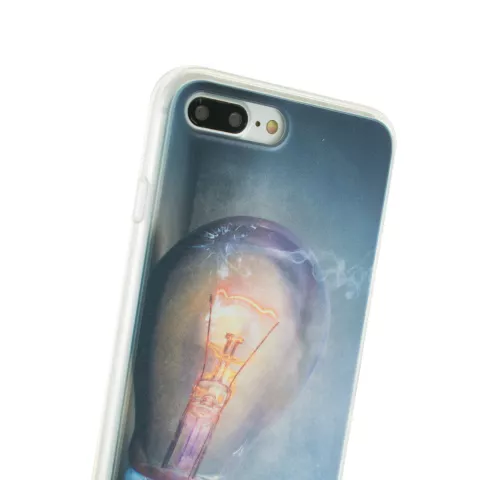 Ampoule la coque en TPU compatible avec iPhone 7 Plus 8 Plus - Coque pour ampoule industrielle
