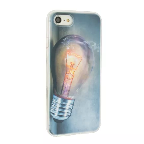 Ampoule compatible avec iPhone 7 8 SE 2020 SE 2022 Housse en TPU - &Eacute;tui pour ampoule industrielle