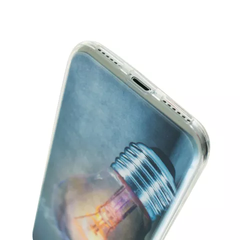 Ampoule compatible avec iPhone 7 8 SE 2020 SE 2022 Housse en TPU - &Eacute;tui pour ampoule industrielle