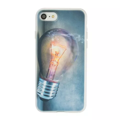 Ampoule compatible avec iPhone 7 8 SE 2020 SE 2022 Housse en TPU - &Eacute;tui pour ampoule industrielle