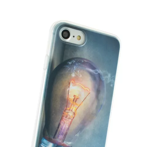 Ampoule compatible avec iPhone 7 8 SE 2020 SE 2022 Housse en TPU - &Eacute;tui pour ampoule industrielle
