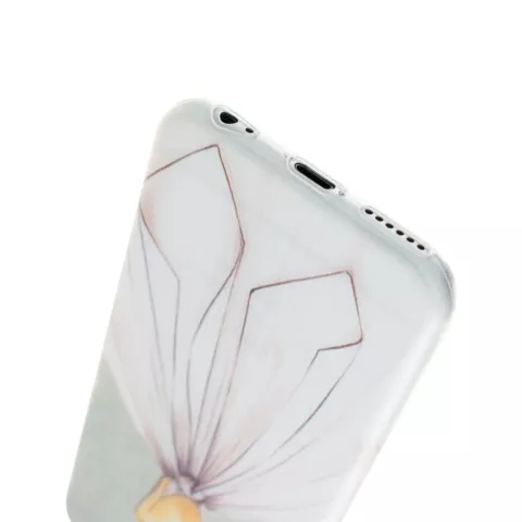 Robe de danseuse adapt&eacute;e aux coques iPhone 6 et 6s - Fille pastel blanc rose
