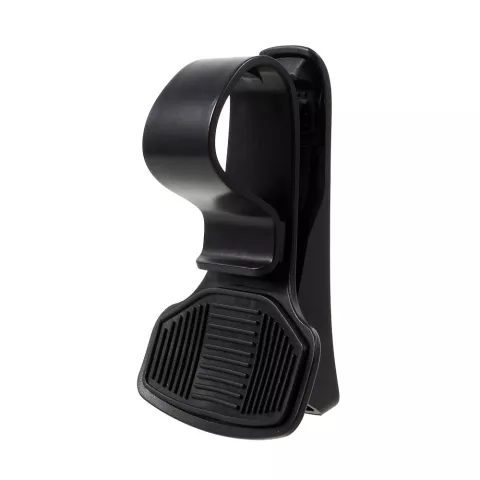 Support universel pour smartphone avec pince de serrage pour t&eacute;l&eacute;phone de voiture - compatible avec iPhone / Samsung - Noir