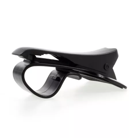 Support universel pour smartphone avec pince de serrage pour t&eacute;l&eacute;phone de voiture - compatible avec iPhone / Samsung - Noir