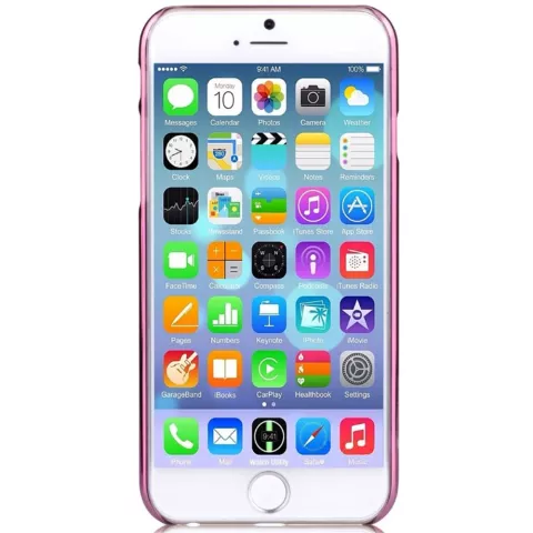 Coque iPhone 6 6s COMMA fleurs - Cristaux Swarovski - Lilas Violet Chrome