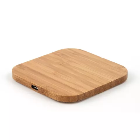 Chargeur universel sans fil Qi - Chargeur en bois de bambou