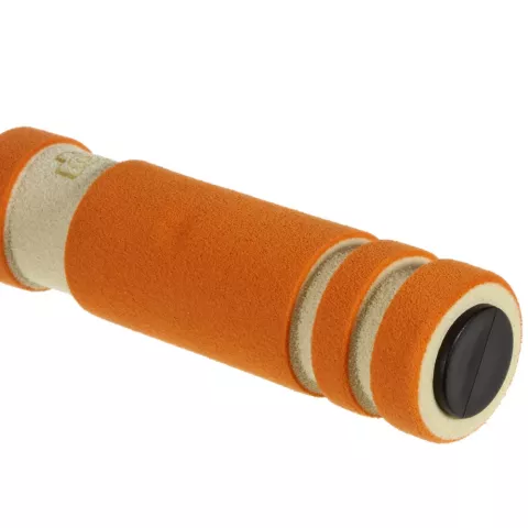 Perche &agrave; selfie pliable universelle - Orange Blanc - T&eacute;l&eacute;commande audio