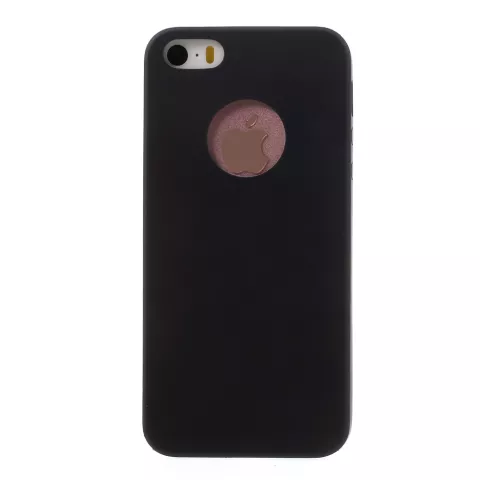 Coque silicone iPhone 5 5s SE 2016 coque noire