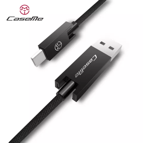 C&acirc;ble Caseme USB vers USB C 1,2 m&egrave;tres - c&acirc;ble de chargement noir