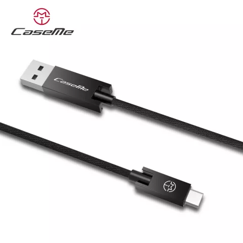 Caseme USB to USB C cable 1.2 m&egrave;tre - c&acirc;ble de charge noir