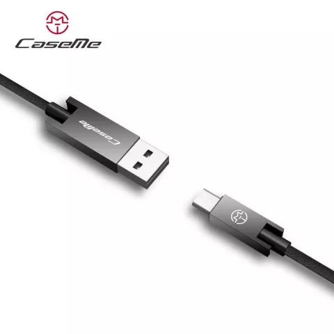 C&acirc;ble Caseme USB vers USB C 1,2 m&egrave;tres - c&acirc;ble de chargement noir