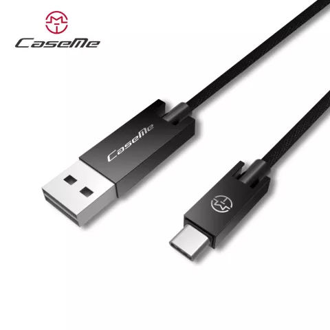 Caseme USB to USB C cable 25 cm - c&acirc;ble de charge noir