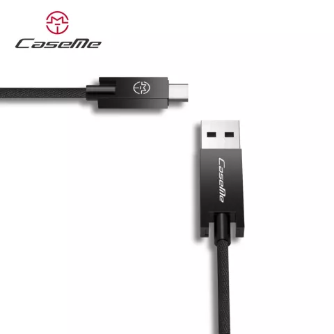 C&acirc;ble Caseme USB vers USB C 25 cm - c&acirc;ble de chargement noir