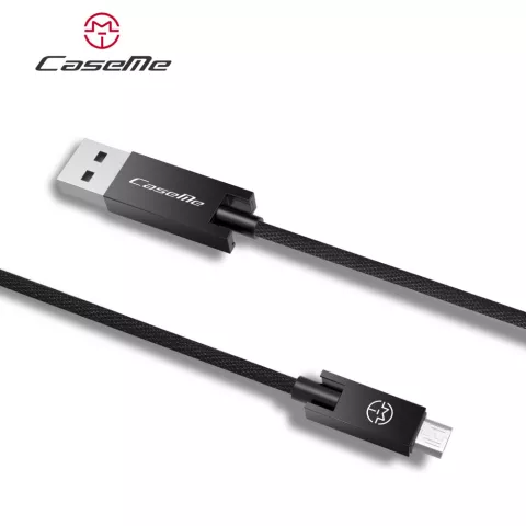 C&acirc;ble Caseme USB vers Micro USB 25 cm - c&acirc;ble de chargement noir Android