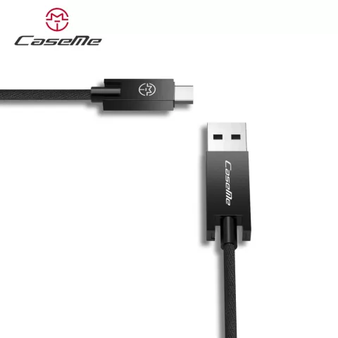 C&acirc;ble Caseme USB vers Micro USB 25 cm - C&acirc;ble de charge noir Android