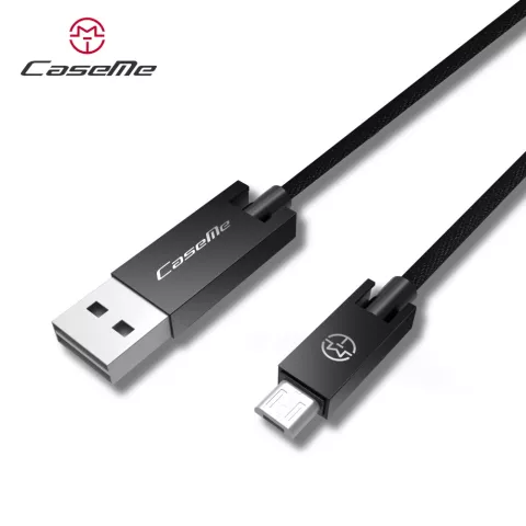 Caseme C&acirc;ble USB vers Micro USB 1,2 m&egrave;tre - C&acirc;ble de charge noir Android