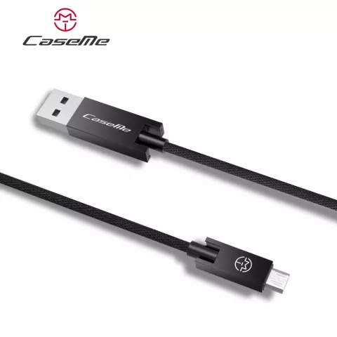 Caseme C&acirc;ble USB vers Micro USB 1,2 m&egrave;tre - C&acirc;ble de charge noir Android