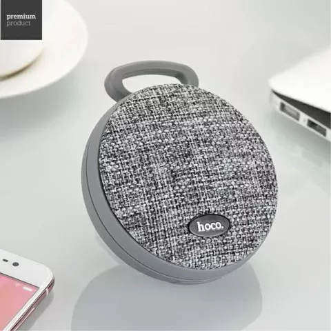Hoco BS7 Enceinte Bluetooth Tissu Gris - Enceinte sans fil gris