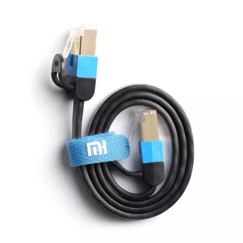 C&acirc;ble r&eacute;seau Ethernet Xiaomi CAT6 - 0,5 m&egrave;tre Plat Noir