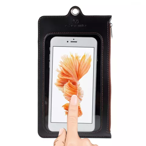 Etui Caseme en cuir Touch Pouch Universel - Noir
