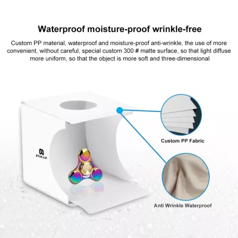 Puluz Pliable Photo Studio Lightroom Box LED - Tente portable 6 couleurs de fond