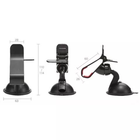 Support de t&eacute;l&eacute;phone universel &agrave; ventouse - Pare-brise de voiture