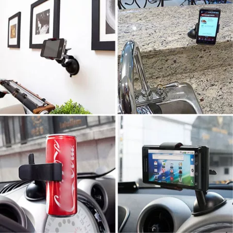Support de t&eacute;l&eacute;phone universel &agrave; ventouse - Pare-brise de voiture