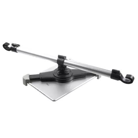 Support universel compatible avec tablette iPad, pince pour appui-t&ecirc;te de voiture, aluminium rotatif &agrave; 360 degr&eacute;s